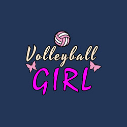 Свитшот хлопковый мужской Volleyball - Girl, цвет: тёмно-синий — фото 2