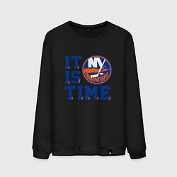 Мужской свитшот It Is New York Islanders Time Нью Йорк Айлендерс