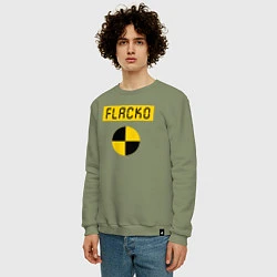 Свитшот хлопковый мужской ASAP ROCKY FLACKO, цвет: авокадо — фото 2