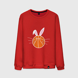 Свитшот хлопковый мужской Basketball Bunny, цвет: красный