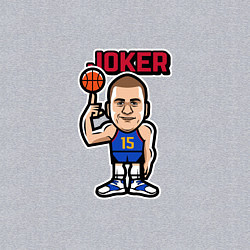 Свитшот хлопковый мужской Nikola Jokic, цвет: меланж — фото 2