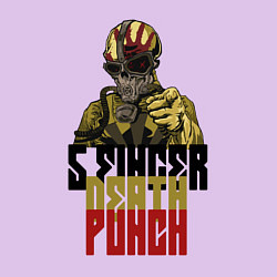 Свитшот хлопковый мужской 5 Finger Death Punch Groove Metal, цвет: лаванда — фото 2