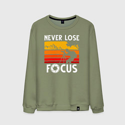 Мужской свитшот Never lose focus