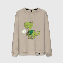 Мужской свитшот Volleyball Dinosaur