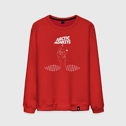 Свитшот хлопковый мужской Arctic Monkeys mardy bum, цвет: красный