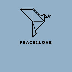 Свитшот хлопковый мужской Мирный голубь, цвет: мягкое небо — фото 2