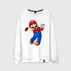 Мужской свитшот Марио - крутейший гольфист Super Mario