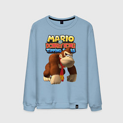 Свитшот хлопковый мужской Mario Donkey Kong Nintendo, цвет: мягкое небо