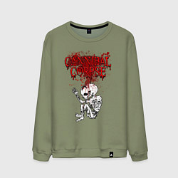 Мужской свитшот Cannibal Corpse skeleton