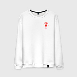 Свитшот хлопковый мужской Darkest Dungeon Освещение факелом, цвет: белый