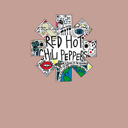 Свитшот хлопковый мужской RHCP - Really High & Crazy People, цвет: пыльно-розовый — фото 2