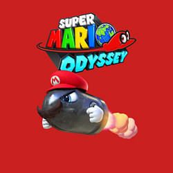 Свитшот хлопковый мужской Super Mario Odyssey Bullet Bill Nintendo, цвет: красный — фото 2