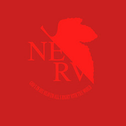 Свитшот хлопковый мужской Nerv в Neon Genesis Evangelion, цвет: красный — фото 2