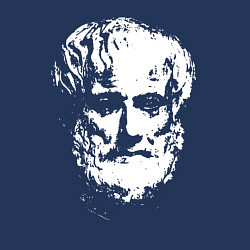 Свитшот хлопковый мужской Аристотель портрет, цвет: тёмно-синий — фото 2