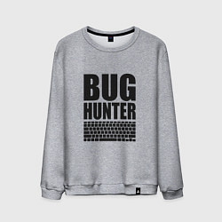 Свитшот хлопковый мужской Bug Хантер, цвет: меланж