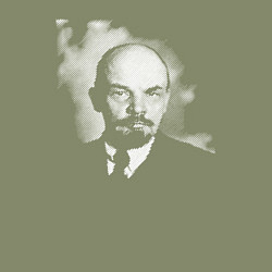 Свитшот хлопковый мужской Владимир Ленин, цвет: авокадо — фото 2