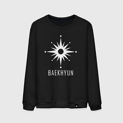 Свитшот хлопковый мужской Exo BAEKHYUN, цвет: черный