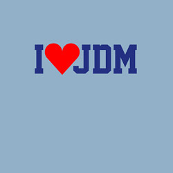 Свитшот хлопковый мужской I love JDM!, цвет: мягкое небо — фото 2