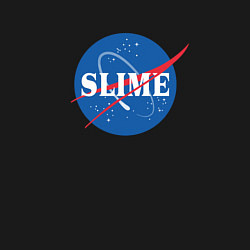 Свитшот хлопковый мужской Slime art Nasa, цвет: черный — фото 2