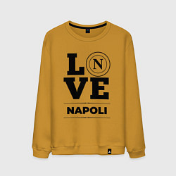 Свитшот хлопковый мужской Napoli Love Классика, цвет: горчичный