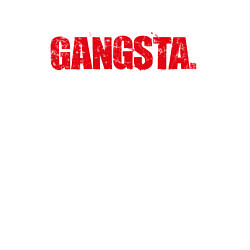 Свитшот хлопковый мужской Gangsta, цвет: белый — фото 2