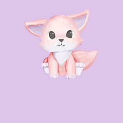 Свитшот хлопковый мужской Милый Лисёнок Очарователен, цвет: лаванда — фото 2