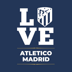 Свитшот хлопковый мужской Atletico Madrid Love Classic, цвет: тёмно-синий — фото 2