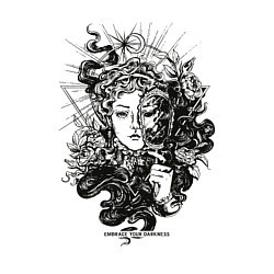 Свитшот хлопковый мужской Lady Darkness Леди Тьма Готический рисунок, цвет: белый — фото 2