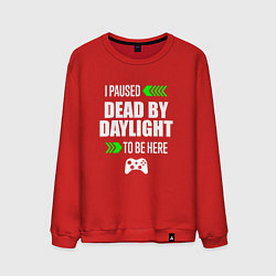Свитшот хлопковый мужской Dead by Daylight I Paused, цвет: красный