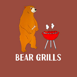 Свитшот хлопковый мужской Bear Grills Беар Гриллс, цвет: кирпичный — фото 2