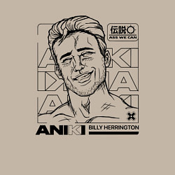 Свитшот хлопковый мужской ANIKI BILLY HERRINGTON ASS WE CAN, цвет: миндальный — фото 2