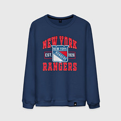 Свитшот хлопковый мужской NY RANGERS NHL НЬЮ-ЙОРК РЕЙНДЖЕРС, цвет: тёмно-синий