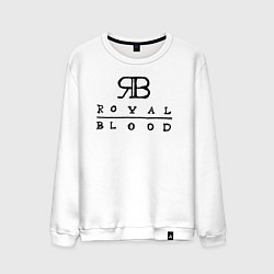 Свитшот хлопковый мужской RB Royal Blood, цвет: белый