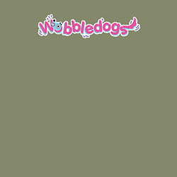 Свитшот хлопковый мужской Wobbledogs text logo, цвет: авокадо — фото 2