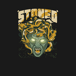 Свитшот хлопковый мужской Окаменел Медуза Stoned Medusa, цвет: черный — фото 2