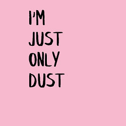 Свитшот хлопковый мужской Im Just Only Dust Я всего лишь пыль, цвет: светло-розовый — фото 2