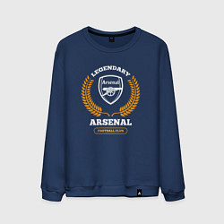 Мужской свитшот Лого Arsenal и надпись Legendary Football Club