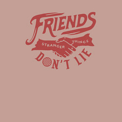 Свитшот хлопковый мужской ДРУЗЬЯ НЕ ЛГУТ FRIENDS DONT LIE ST, цвет: пыльно-розовый — фото 2