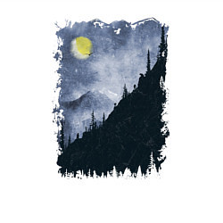 Свитшот хлопковый мужской Медведи на склоне, цвет: белый — фото 2