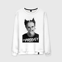 Свитшот хлопковый мужской The Prodigy - firestarter, цвет: белый