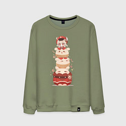 Мужской свитшот Геншин импакт chibi clee