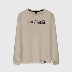Свитшот хлопковый мужской Life Is Strange Game logo, цвет: миндальный