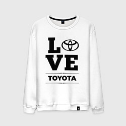 Свитшот хлопковый мужской Toyota Love Classic, цвет: белый