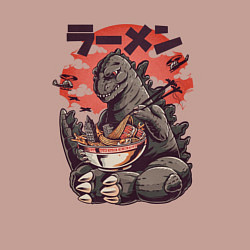Свитшот хлопковый мужской Godzilla and Udon, цвет: пыльно-розовый — фото 2