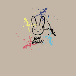 Свитшот хлопковый мужской Bad Bunny Color, цвет: миндальный — фото 2