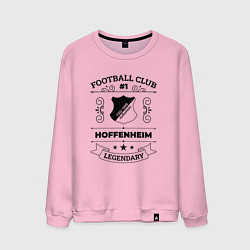 Свитшот хлопковый мужской Hoffenheim: Football Club Number 1 Legendary, цвет: светло-розовый