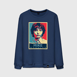 Свитшот хлопковый мужской Stranger Things Майк, цвет: тёмно-синий