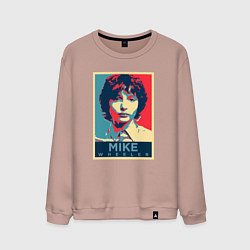 Свитшот хлопковый мужской Stranger Things Майк, цвет: пыльно-розовый