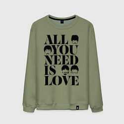 Мужской свитшот ALL YOU NEED IS LOVE THE BEATLES