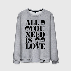 Мужской свитшот ALL YOU NEED IS LOVE THE BEATLES